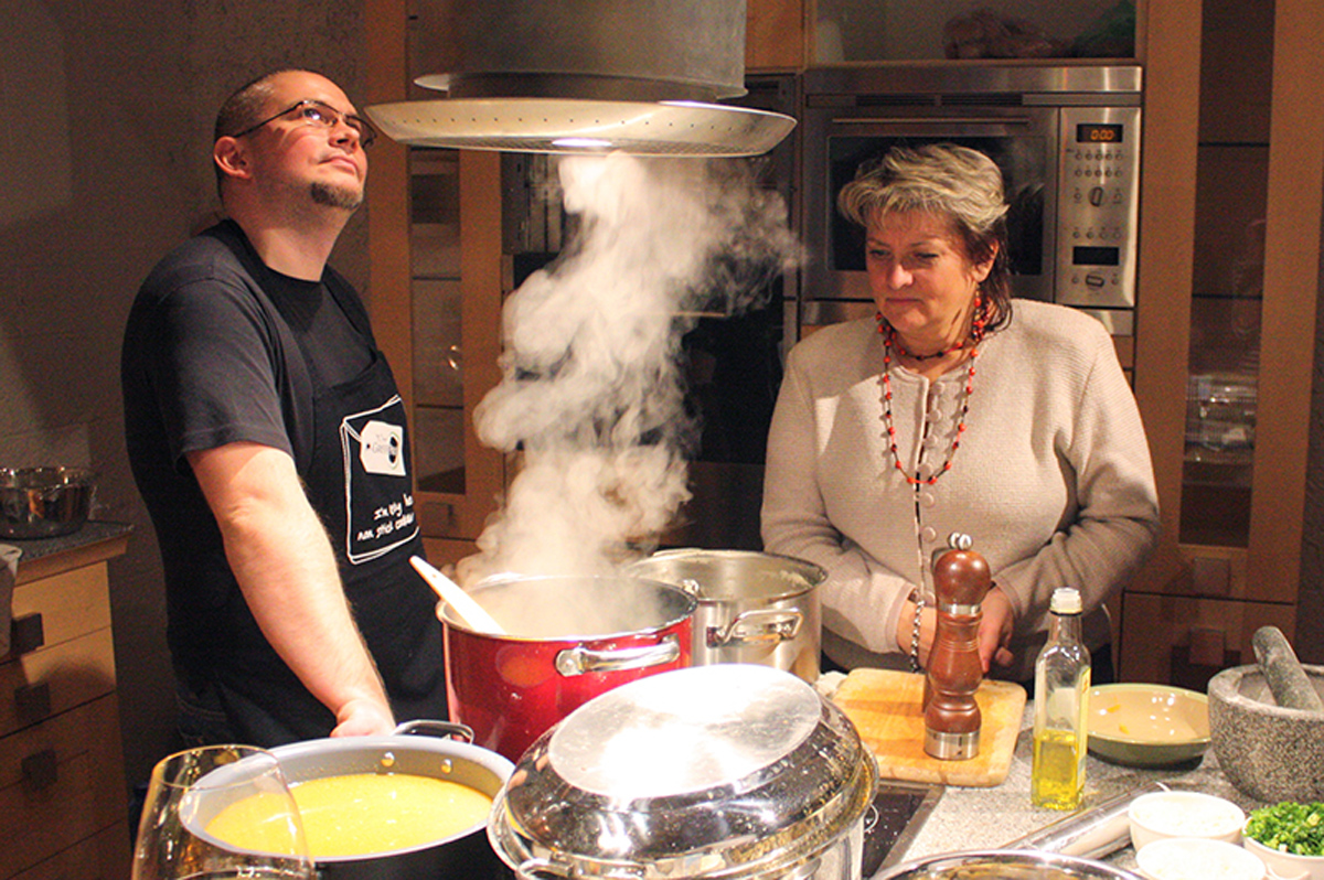 Lesson “Four Soups” at the Stil Haus Gallery. Cooking classes in Odessa.