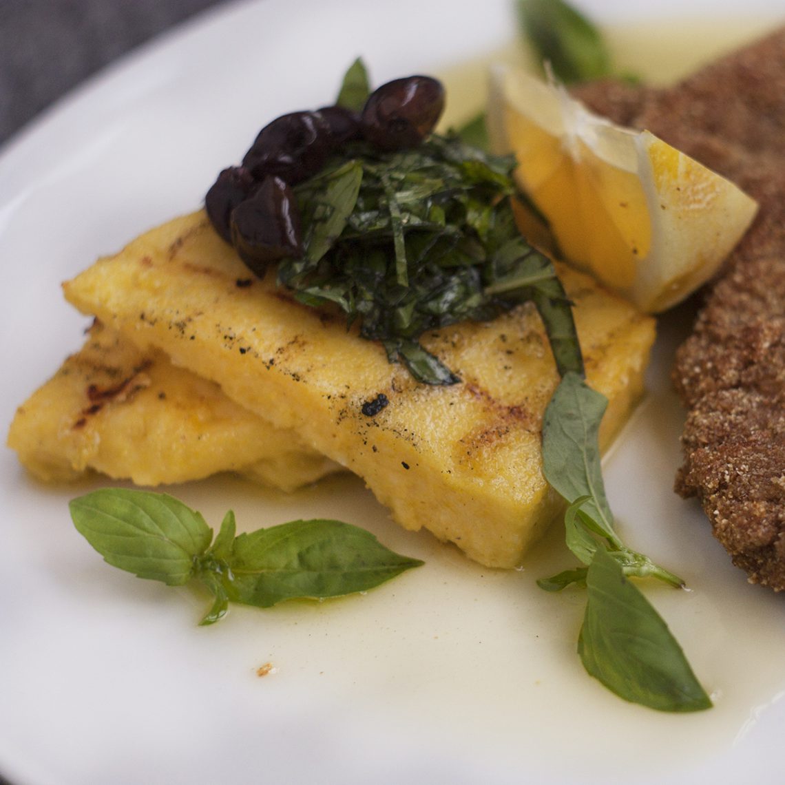 Grilled polenta. Step by step picture recipes in cooking blog.