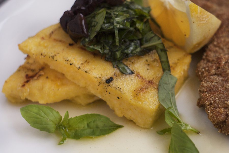 Grilled polenta. Step by step picture recipes in cooking blog.