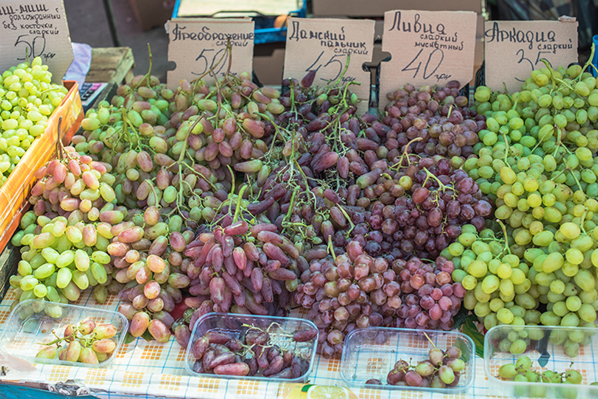 Sunny grapes. Maria Kalenska food blog, Odessa.