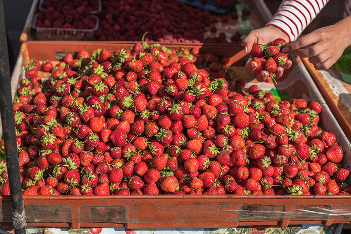 Strawberries in Odessa. Maria Kalenska food blog, Odessa.