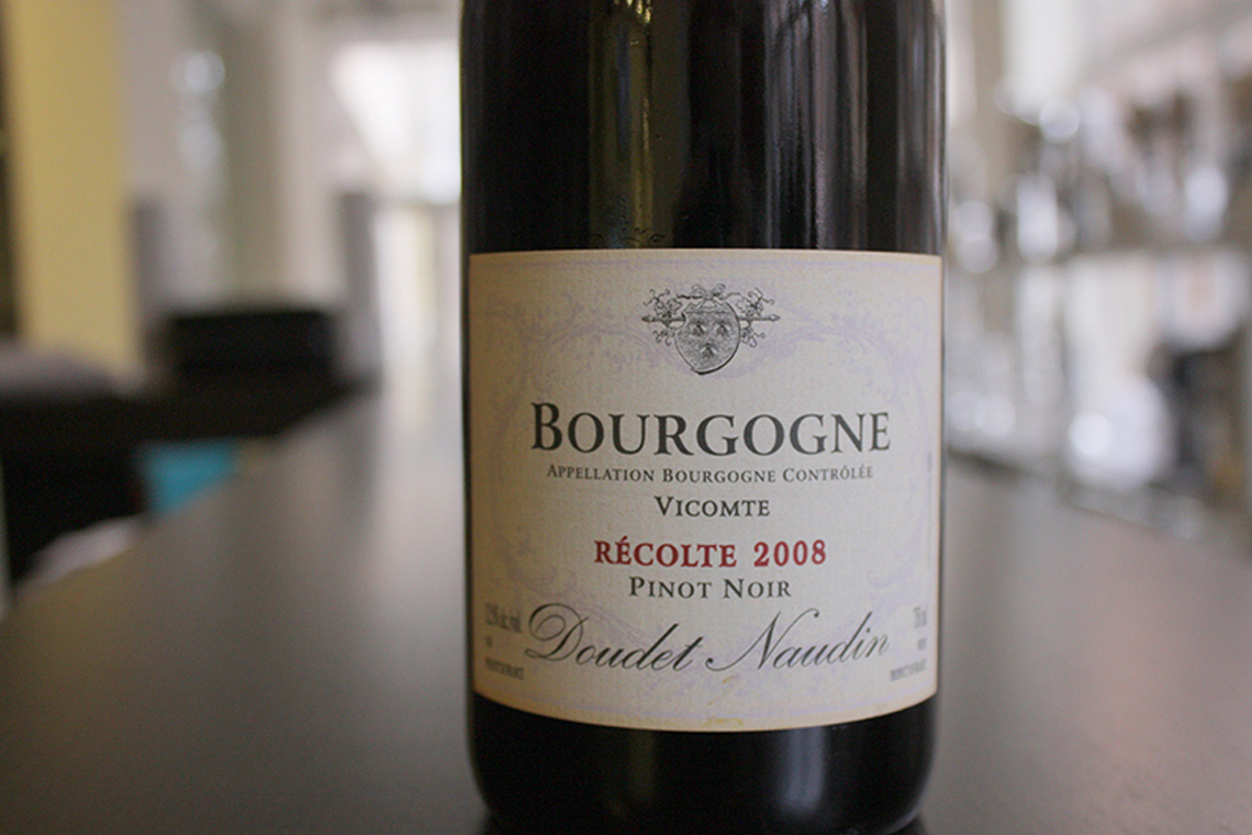 Bourgogne Pinot Noir - основа для блюд кулинарного урока «Синергия еды и вина»