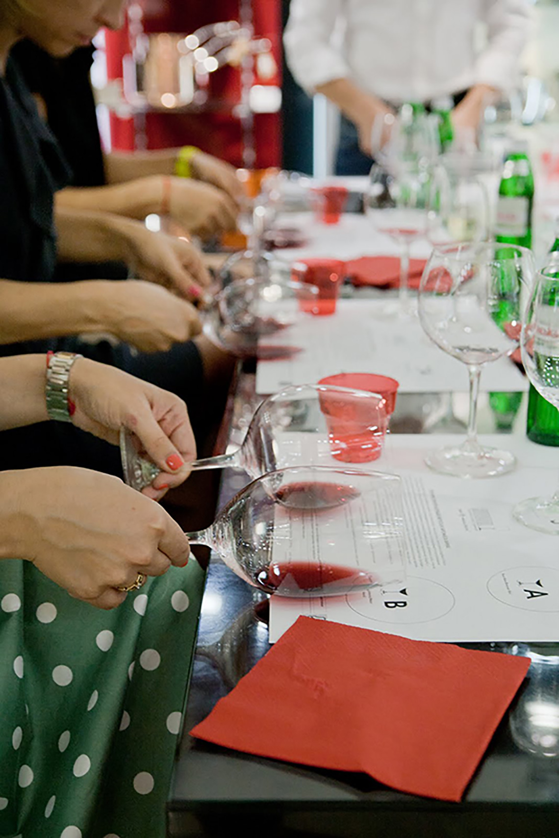 Red wine. Riedel Wine Glass Tasting at “12 Persons”. Cooking classes in Ukraine.
