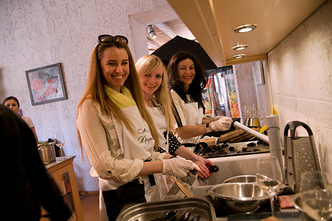The birthday of “My Friends” cooking school. Cooking school in Ukraine.