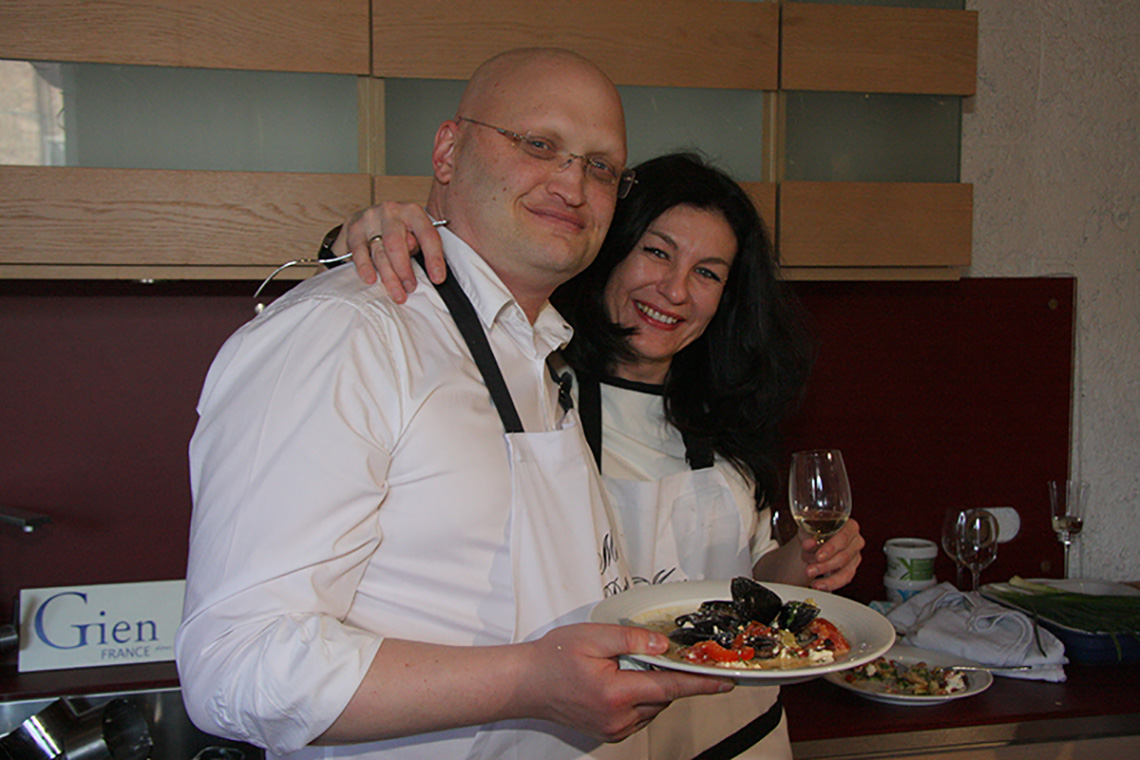 The birthday of “My Friends” - first in Odessa and the second in Ukraine cooking school. Cooking school in Ukraine.