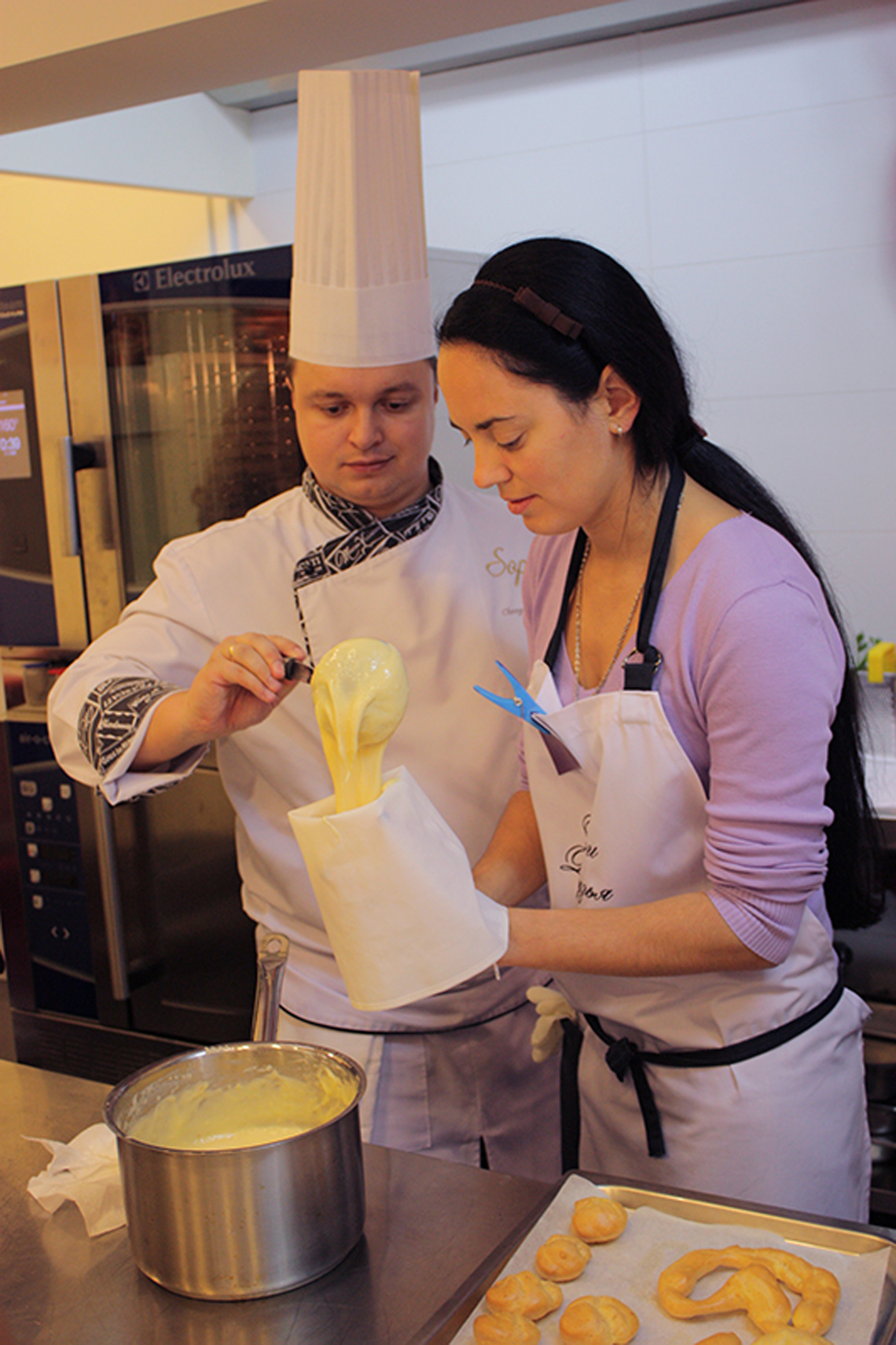 Dough for eclairs. Course "French Regional Cuisine". Сooking school "My Odessa Cuisine".