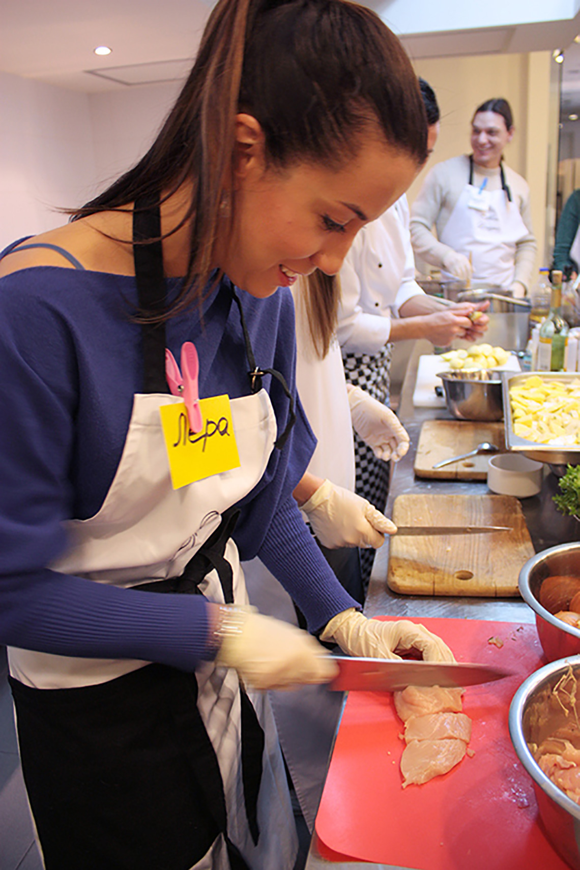 Participants of lesson "Dutch Cuisine". Cooking school in Ukraine.