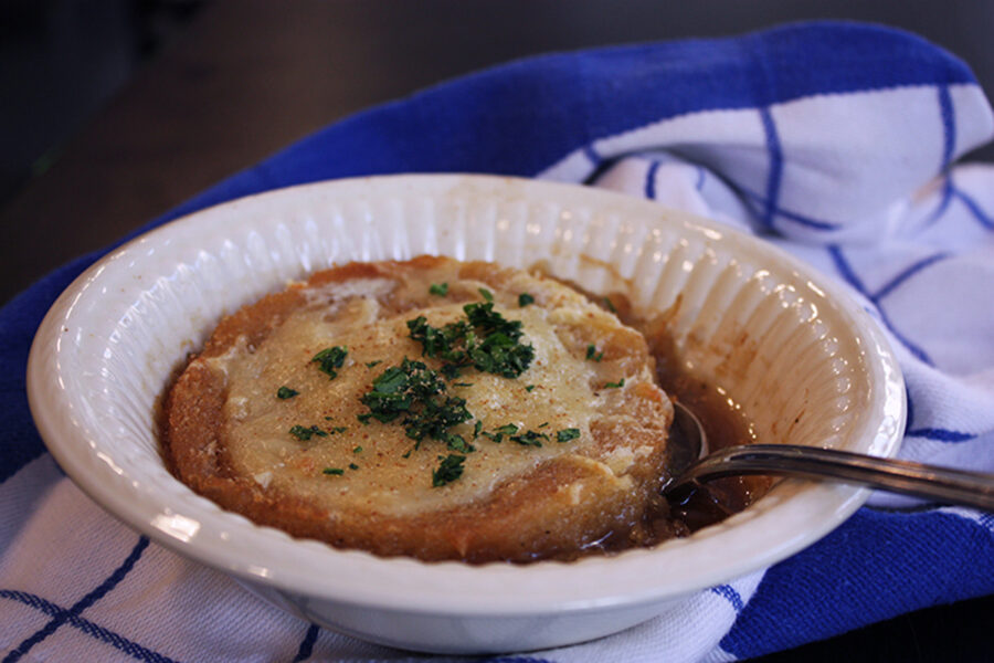 French onion soup. Easy food recipes in best food and cooking blog