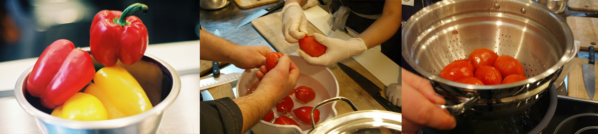 Подготавливаем помидоры