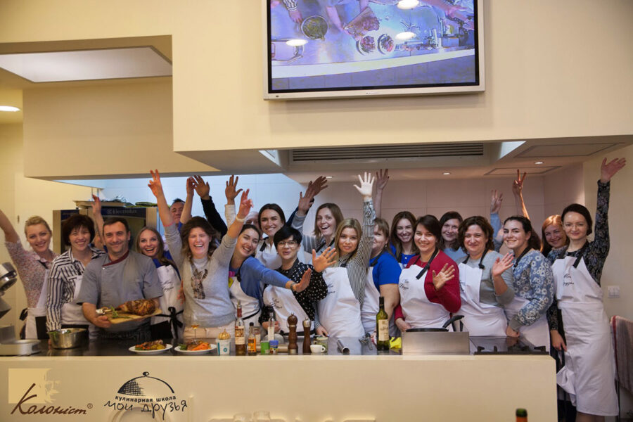 Lesson “Sunday Roast”. Cooking class at “My Friends” cooking school in Odessa.