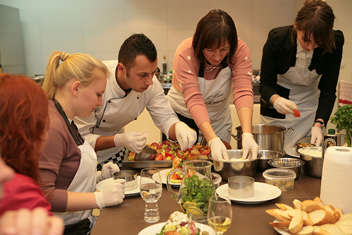 Culinary team building for Marfin Bank. Cooking classes in Ukraine.