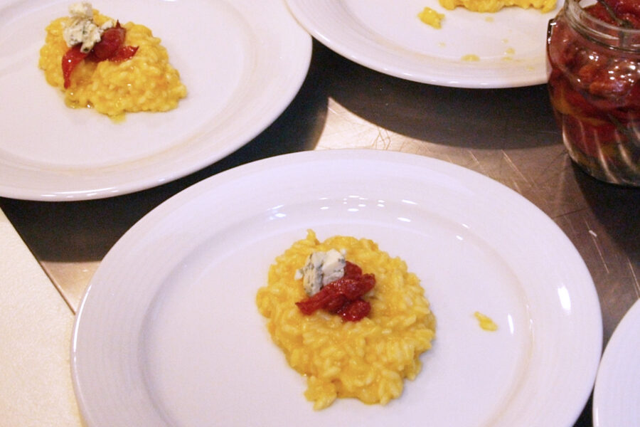 Pumpkin and blue cheese risotto. Best recipes with photos of tasty dishes.