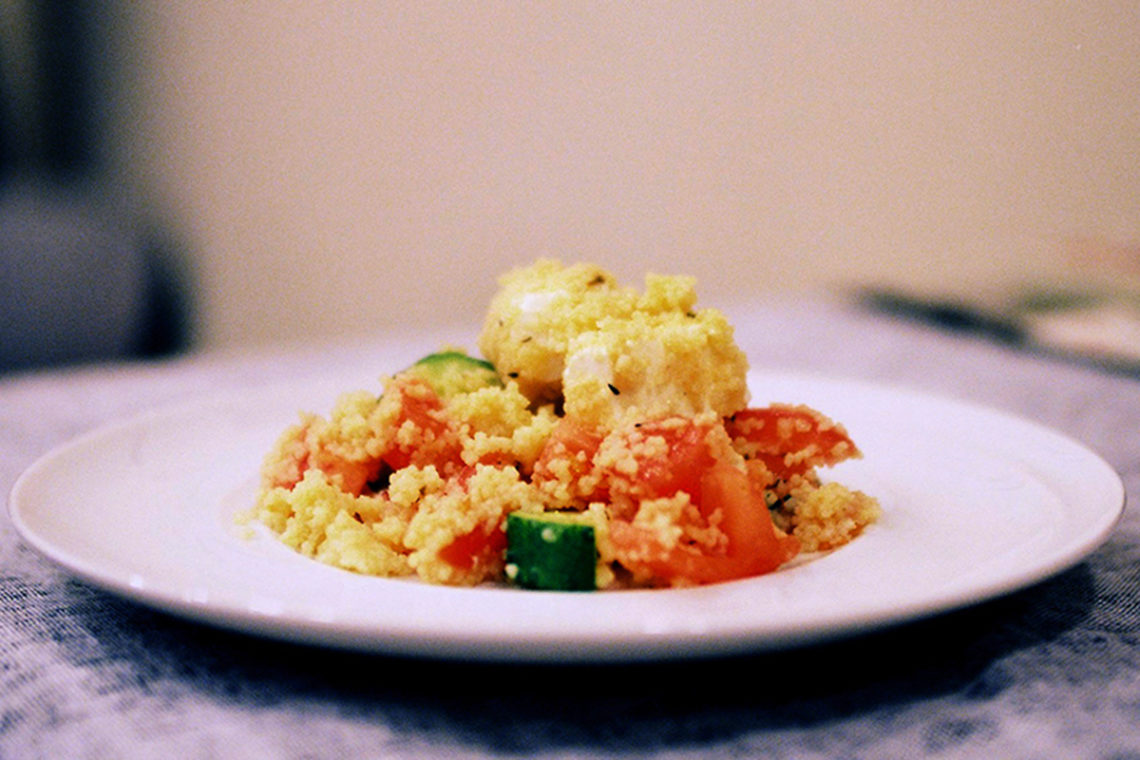 Healthy couscous salad. Best step by step cooking recipes with pictures