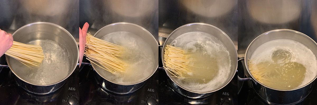 Cook spaghetti. Cooking tips from famous chefs.