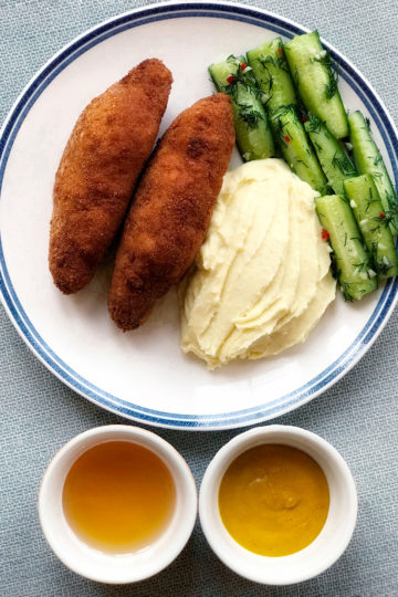 Chicken Kiev. Cooking tips from famous chefs.
