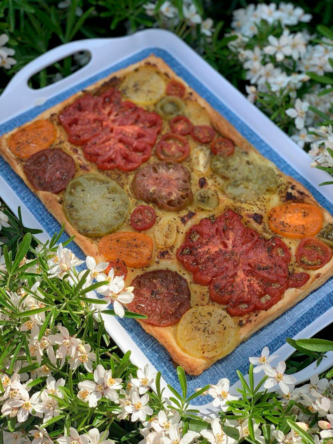 Provençal tomato tart. Best cooking recipes with step-by-step photos.