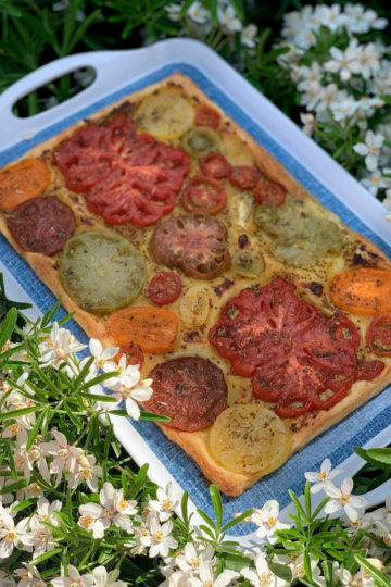 Provençal tomato tart. Best cooking recipes with step-by-step photos.