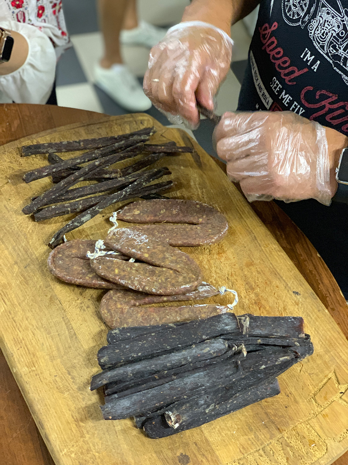 Traditional biltong meat. “Balkans Yastia”. Сooking masterclass for adults in Odessa.