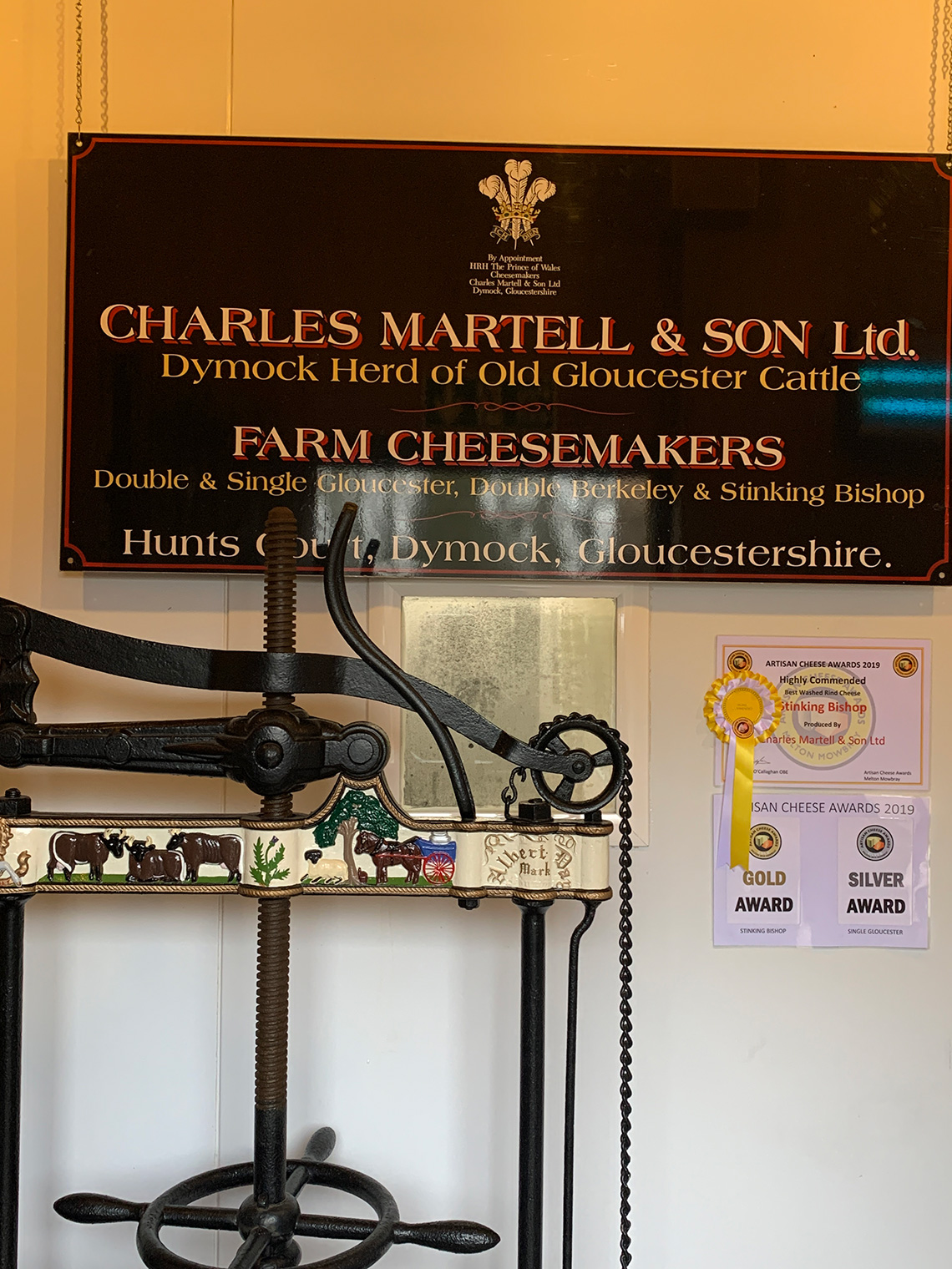 Great Britain's best cheesemakers Charles Martell & Son