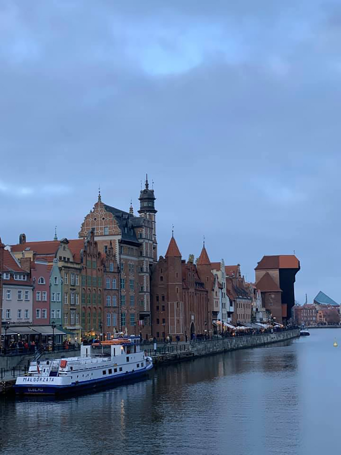 View of Gdansk from the river