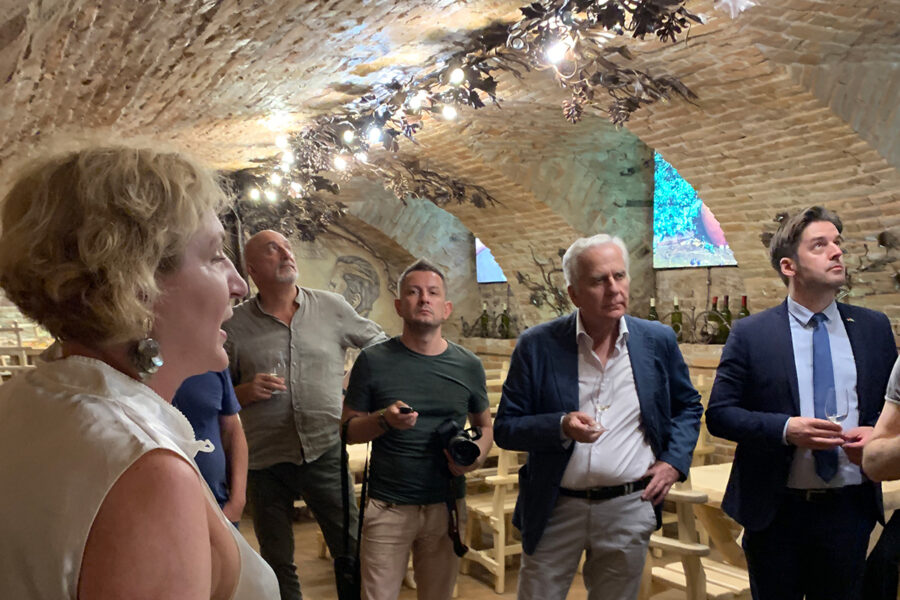 Wine cellar Vinaria. Food tours with Maria Kalenska