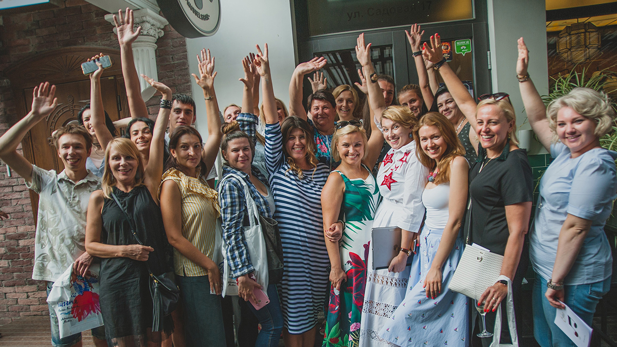 Participants of lesson "Like Local" at Kotelok. Cooking class in “My Friends” cooking school.
